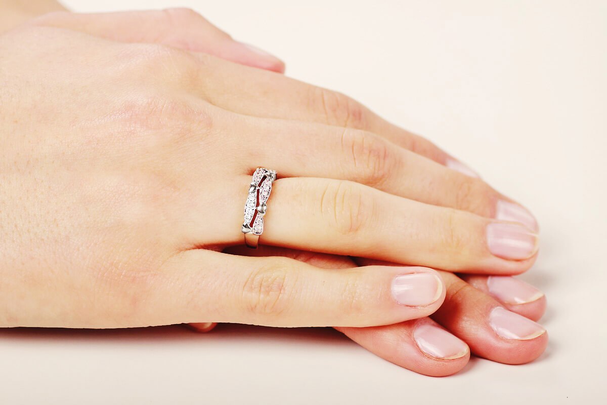 Złoty pierścionek PBD4053 - Diament